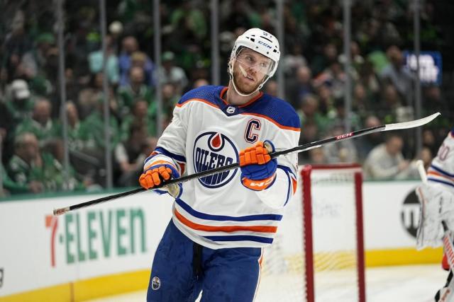 Oilers superstar Connor McDavid out against visiting Golden Knights - Yahoo Sports