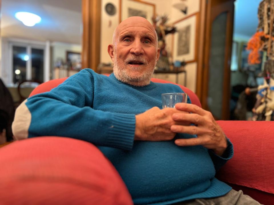 Psychiatrist and gender expert Paolo Valerio in his Naples apartment.