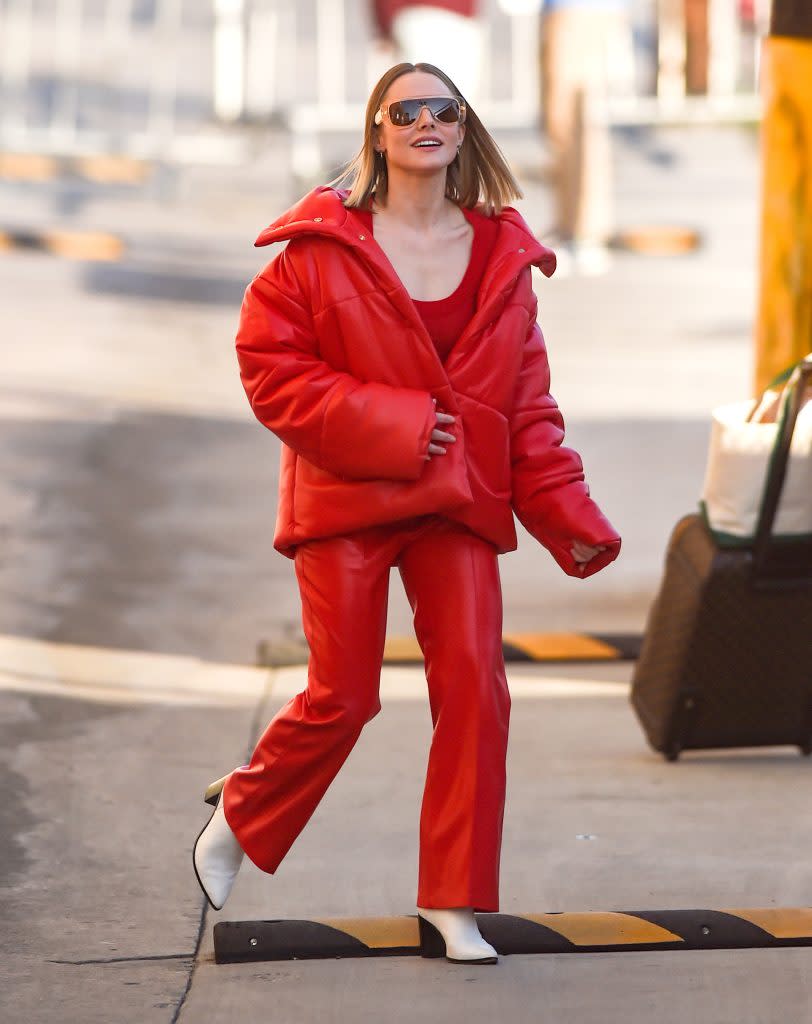 Kristen Bell arrives at “Jimmy Kimmel Live” on January 25, 2022. - Credit: MEGA