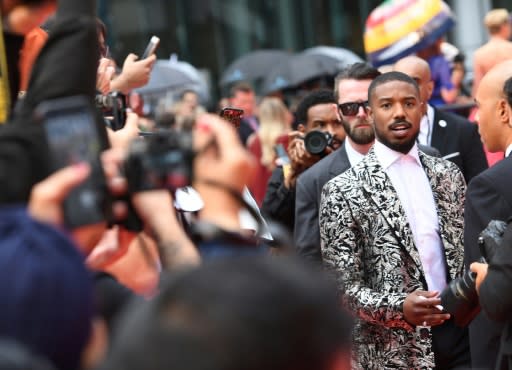 Michael B. Jordan arrives for the premiere of "Just Mercy" at the Toronto International Film Festival on September 6