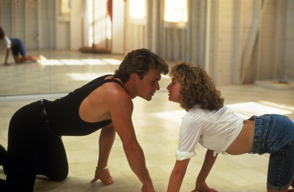 Jennifer Grey and Patrick Swayze in 'Dirty Dancing', 1987