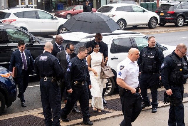 Cardi B Shows Up to Court in All-White and Shades for Alleged Strip Club  Brawl