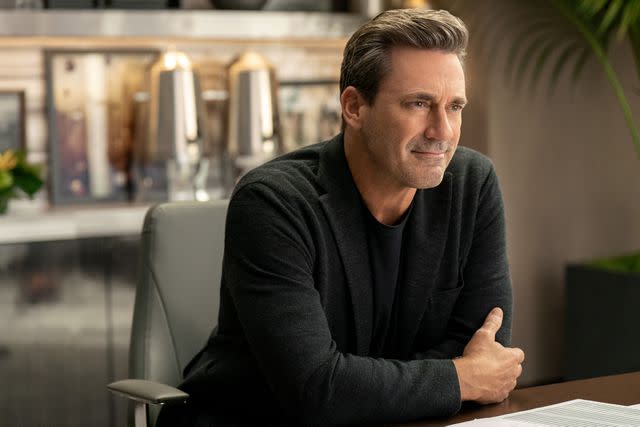 <p>Courtesy of Apple TV+</p> Jon Hamm in 'The Morning Show' season 3