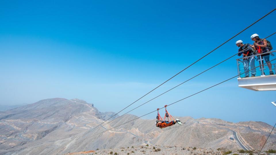 Do you dare? The Jebel Jais zipwire experience (Ras Al Khaimah Tourism Development Authority (RAKTDA))