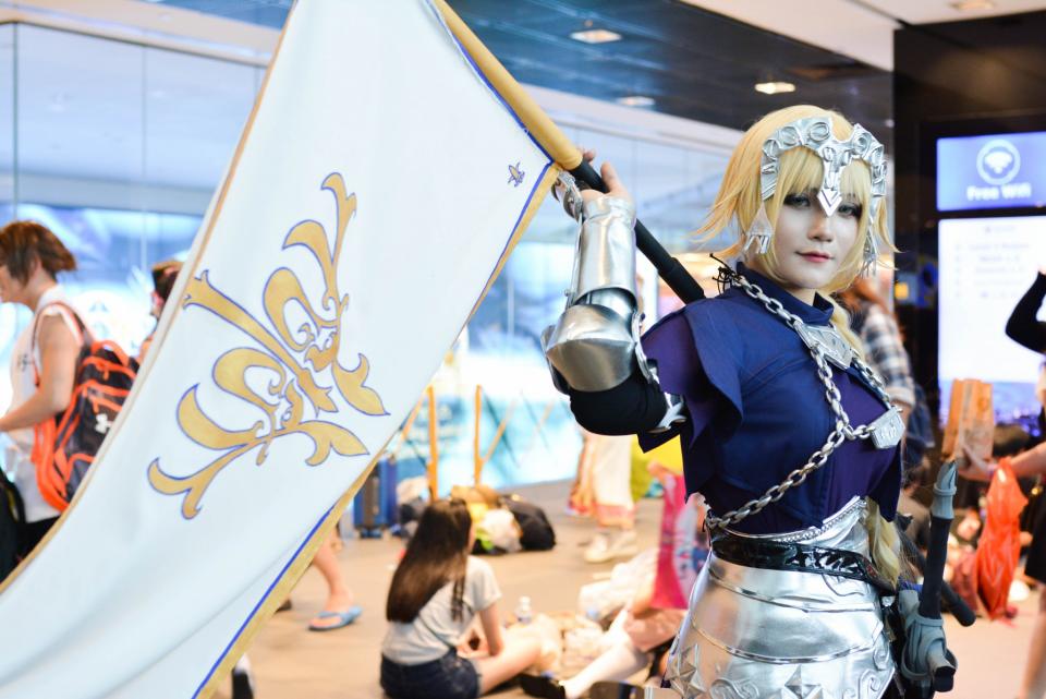 Cosplayers at the Suntec Convention Centre for this year’s Anime Festival Asia Singapore.