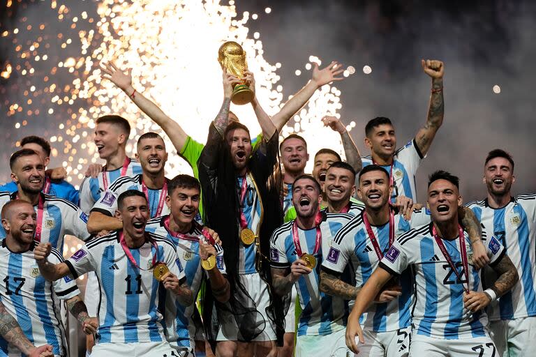 Antes de la Copa América 2024, la selección argentina celebró el Mundial Qatar 2022