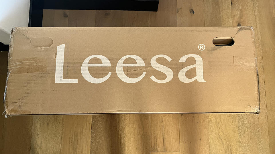 Leesa Sapira mattress in its delivery box