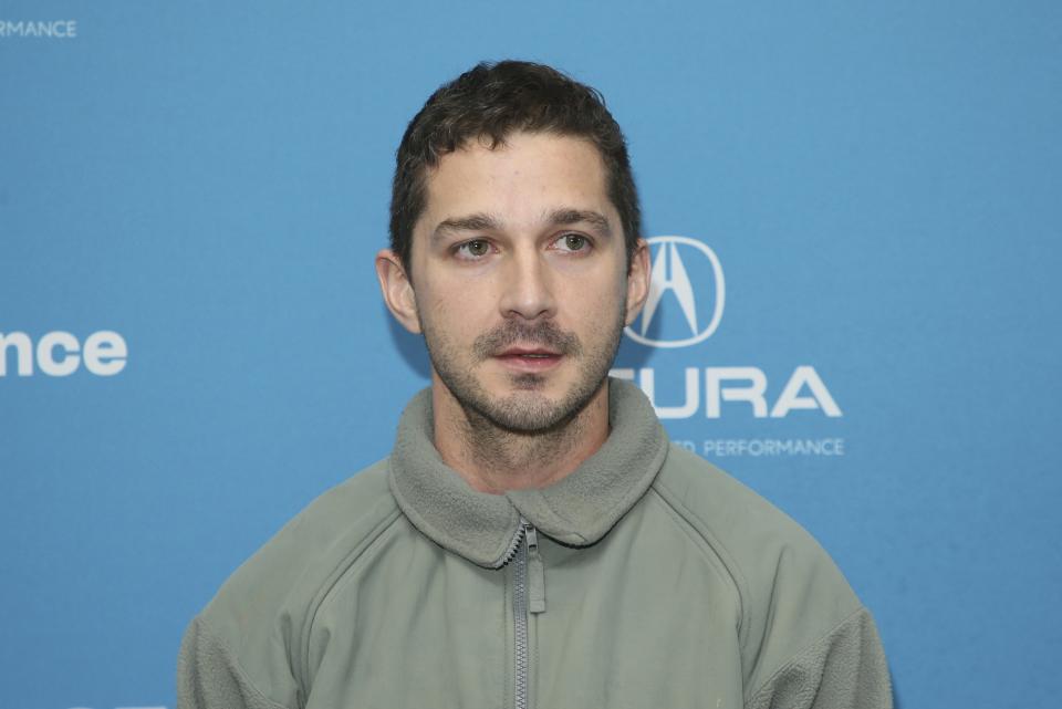 Actor Shia LaBeouf poses at the premiere of "Honey Boy" during the 2019 Sundance Film Festival, Friday, Jan. 25, 2019, in Park City, Utah. (Photo by Danny Moloshok/Invision/AP)