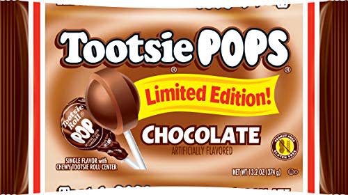 Tootsie Pops Tootsie Roll Pops Chocolate Flavor Limited Edition, Single Flavor Lollipop, 13.2 Ounce bag, 13.2 Ounce
