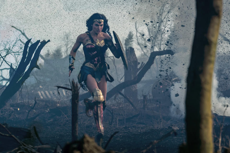 The actual plot of the movie involves Wonder Woman <a href="http://www.cnn.com/2017/06/01/entertainment/wonder-woman-review/index.html" target="_blank">teaming up with an American pilot </a>to stop German forces. (Photo: Clay Enos/ TM   DC Comics)