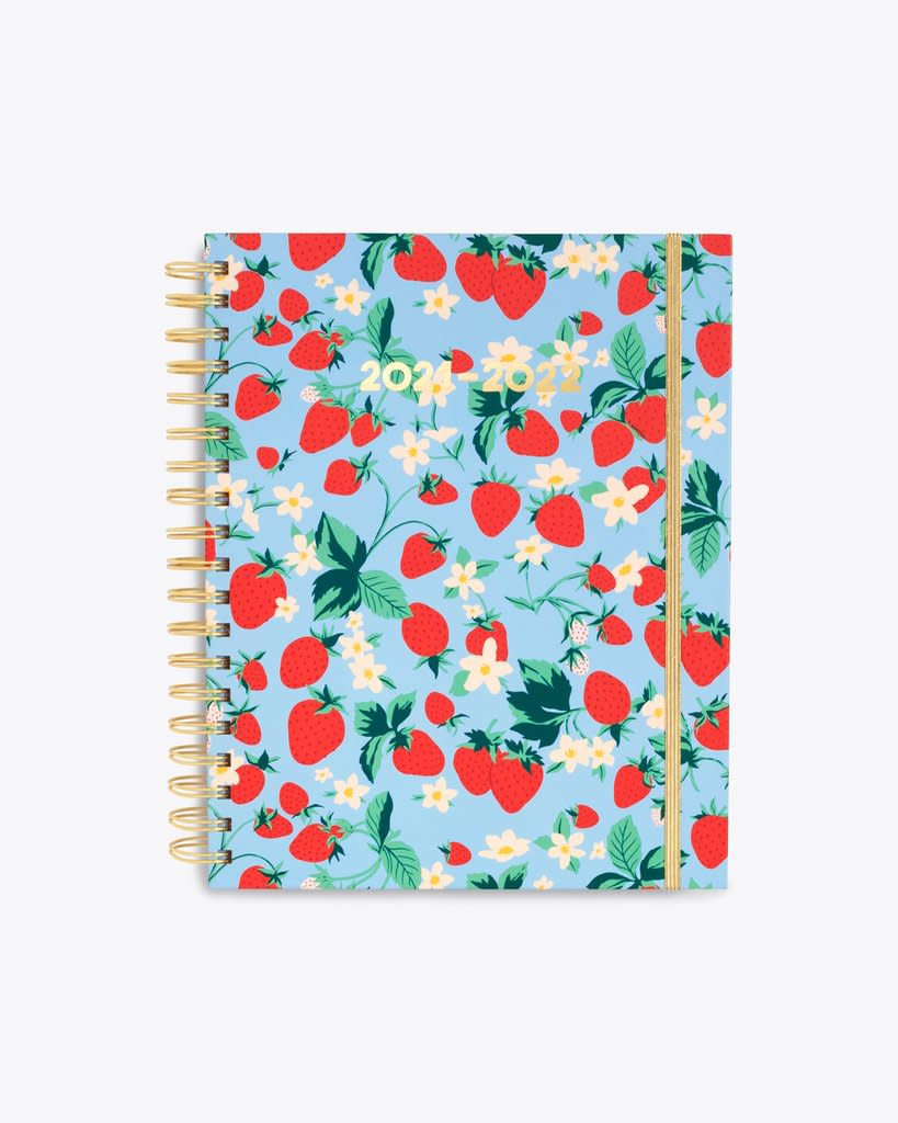Strawberry Field Large 17-Month Academic Planner