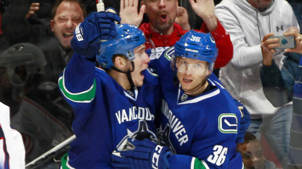 Jannik Hansen is clearly not a fan of how things ended between Bo Horvat and the Canucks. (Photo by Jeff Vinnick/NHLI via Getty Images)