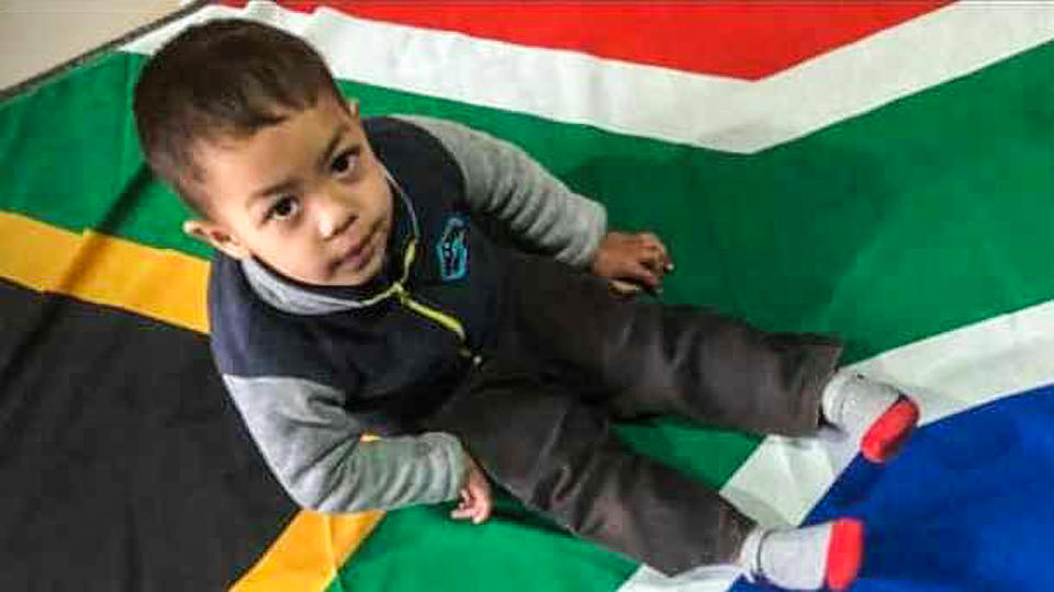 The mute and deaf three-year-old boy Luqmaan Jardien who was dragged out of his house and mauled to death by neighbours pit bull, in Turflyn Walk, Hanover Park. (Newsflash)