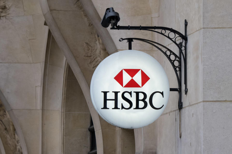 PARIS, FRANCE - MARCH 16: General view of the HSBC bank, which is closed to the public, at Avenue des Champs Elysees, in the 8th quarter of Paris, as the city imposes emergency measures to combat the Coronavirus COVID-19 outbreak, on March 16, 2020 in Paris, France. French Prime Minister Edouard Philippe announced last Saturday that France must shut shops, restaurants and entertainment facilities to slow down the spread of the coronavirus. First necessity shops such as food stores remain open. Due to a sharp increase in the number of cases of the COVID-19 virus declared in Paris and throughout France, several sporting, cultural and festive events have been postponed or cancelled. The epidemic has exceeded 6,500 dead for more than 169,000 infections across the world. During a televised speech dedicated to the coronavirus crisis on March 16, French President, Emmanuel Macron announced that France starts a nationwide lockdown on March 17.  (Photo by Edward Berthelot/Getty Images)