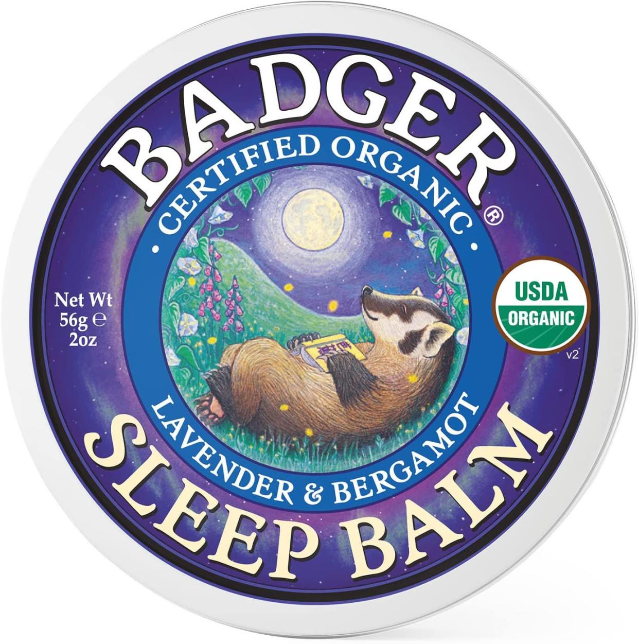 Badger Sleep Balm, Lavender & Bergamot