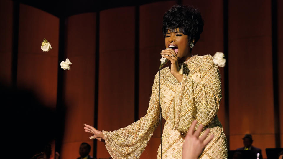 Jennifer Hudson is playing Aretha Franklin. The actor was handpicked by the Queen of Soul prior to her death in 2018, so no pressure J-Hud. It feels like the Best Actress trophy in 2022 should have her name engraved upon it sharpish. <em>Cats</em> is but a memory… all alone in the moonlight. (Credit: Quantrell D. Colbert/MGM)