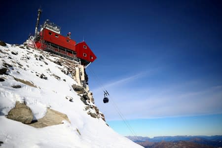 The Wider Image: Scientists race to read Austria's melting climate archive