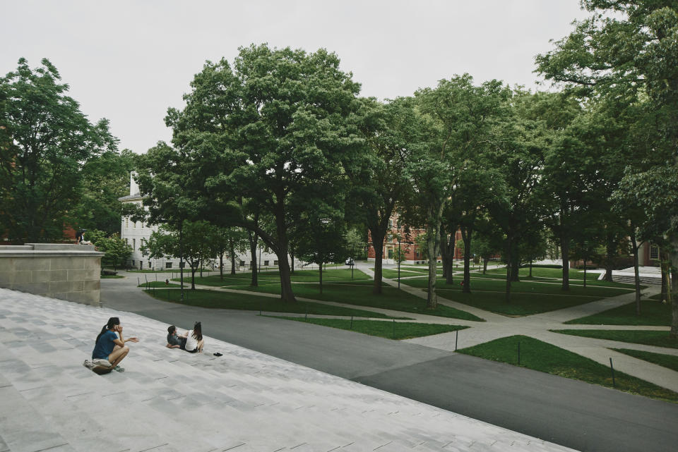 Harvard Yard en la Universidad de Harvard en Cambridge, Massachusetts, el 8 de julio de 2020. (Tony Luong/The New York Times)