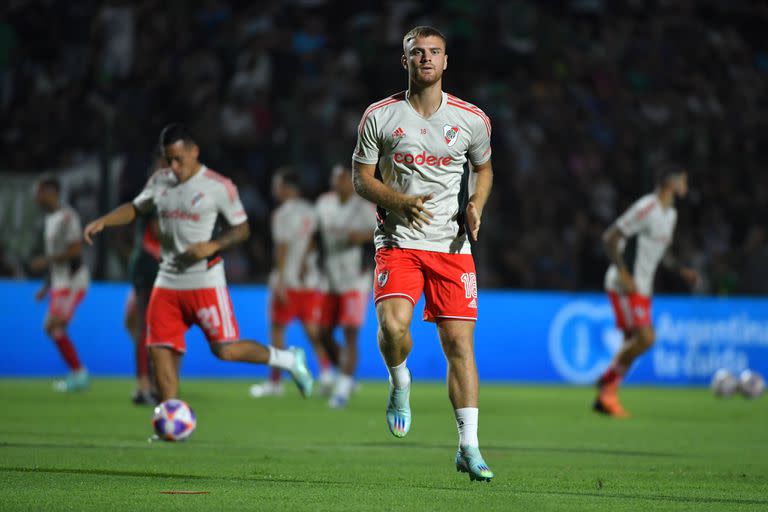 Lucas Beltrán, el 9 titular de River