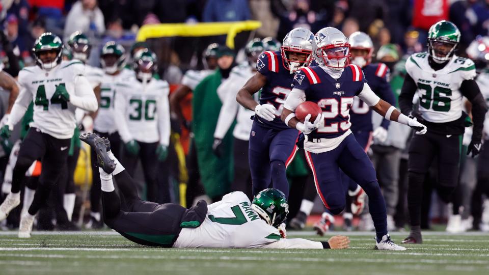 Marcus Jones and the New England Patriots are underdogs against the New York Jets in NFL Week 12.