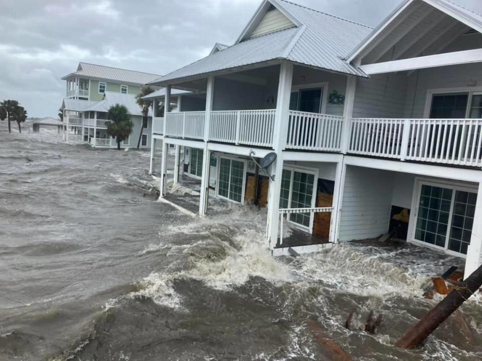 Cedar Key was slammed with several feet of storm surge Wednesday morning as Category 3 Hurricane Idalia made landfall just to the north.