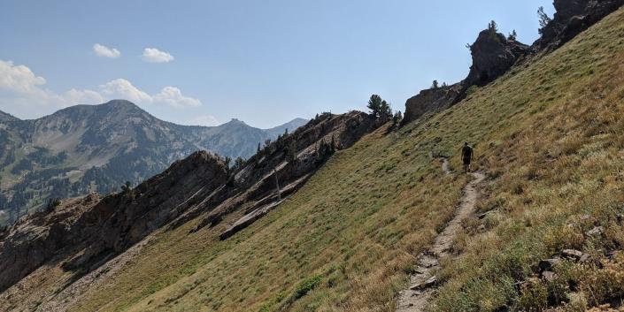 A photo of a mountain range.