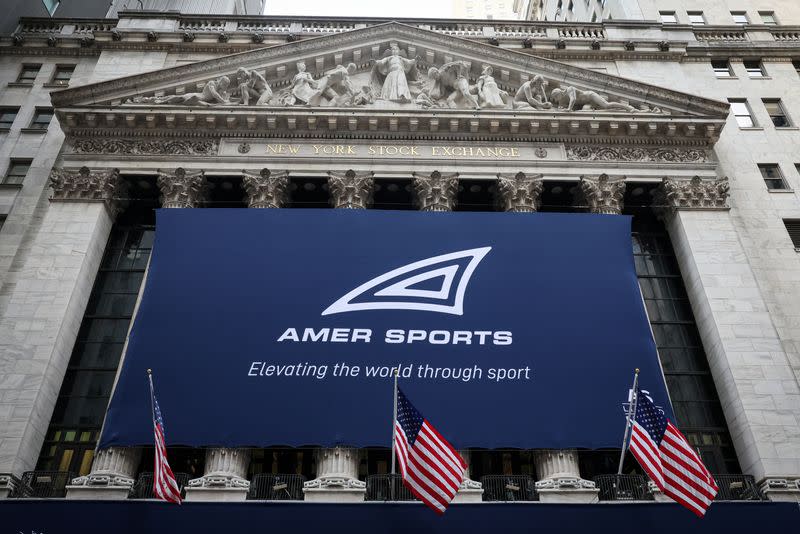 Amer Sports IPO at the NYSE in New York