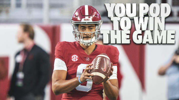 Oct 8, 2022; Tuscaloosa, Alabama, USA; Alabama Crimson Tide quarterback Bryce Young (9) warms up prior to a game against Texas A&M Aggies at Bryant-Denny Stadium. Mandatory Credit: Marvin Gentry-USA TODAY Sports
