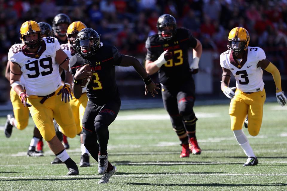 Maryland’s Tyrrell Pigrome appeared in 11 games in 2016. (Getty Images)