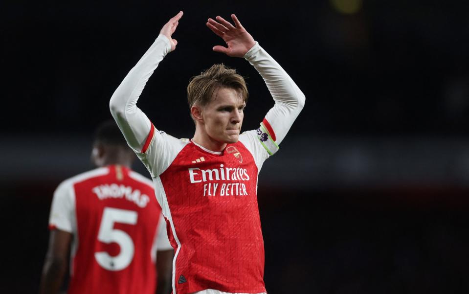 Premier League: Martin Odegaard puts Arsenal ahead vs Luton – latest updates