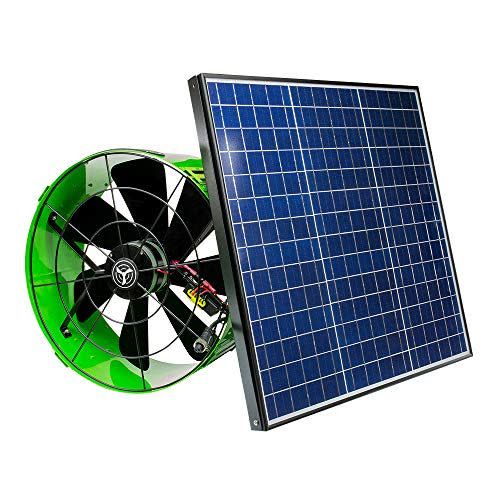 6) Solar-Powered Gable-Mount Attic Fan