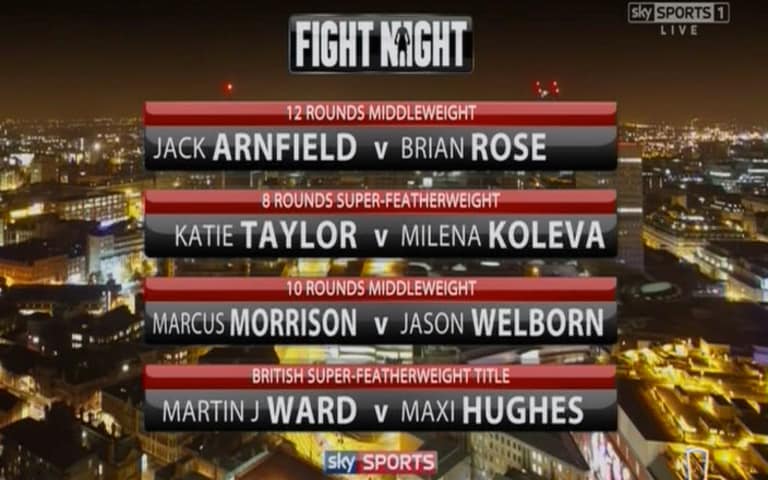 Undercard - Credit: sky sports