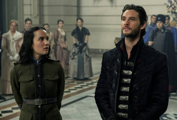 Jesse Mei Li and Ben Barnes in Netflix's Shadow and Bone