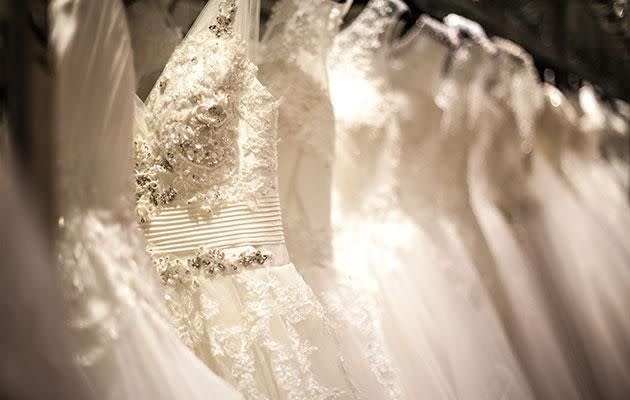 She also used parts in the bridal party. Photo: Getty