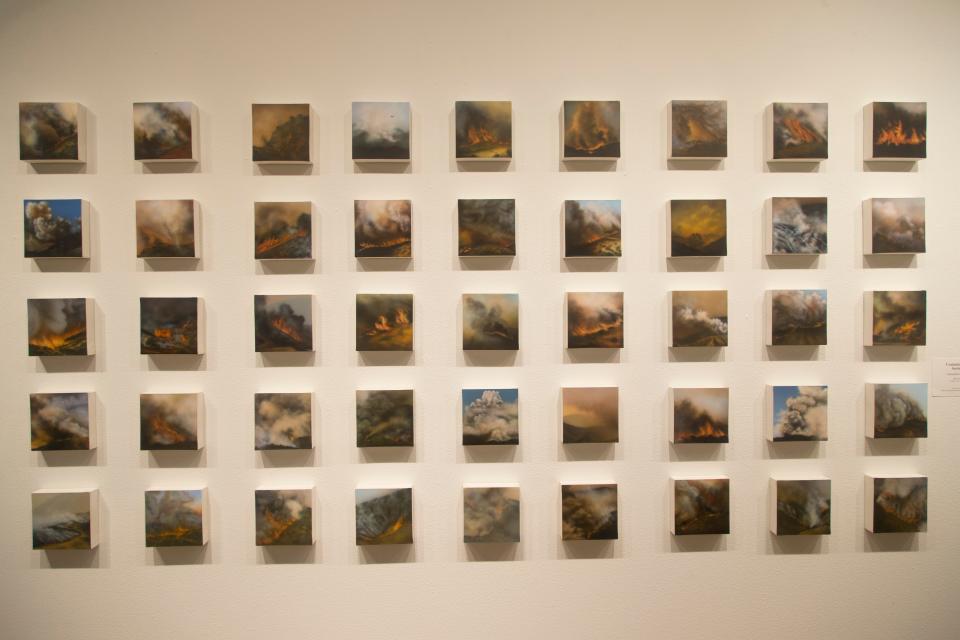 The St. George Art Museum hosts Facing Fire, a collection of work exploring the severity and impact of the California wildfires Thursday, June 9, 2022. 