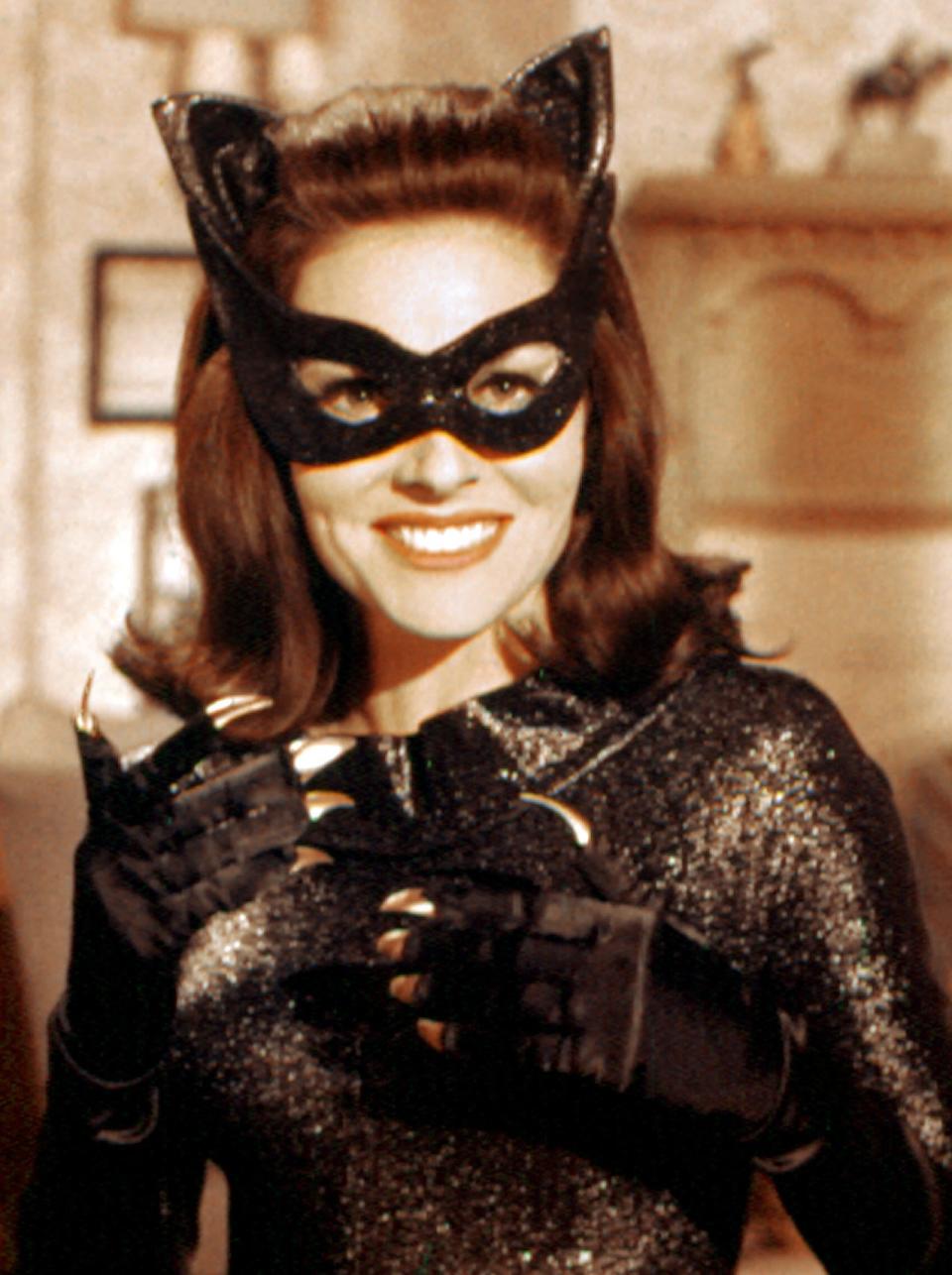 Lee replaced Julie Newmar — who played the role on the series for two seasons — as Catwoman in the movie. 