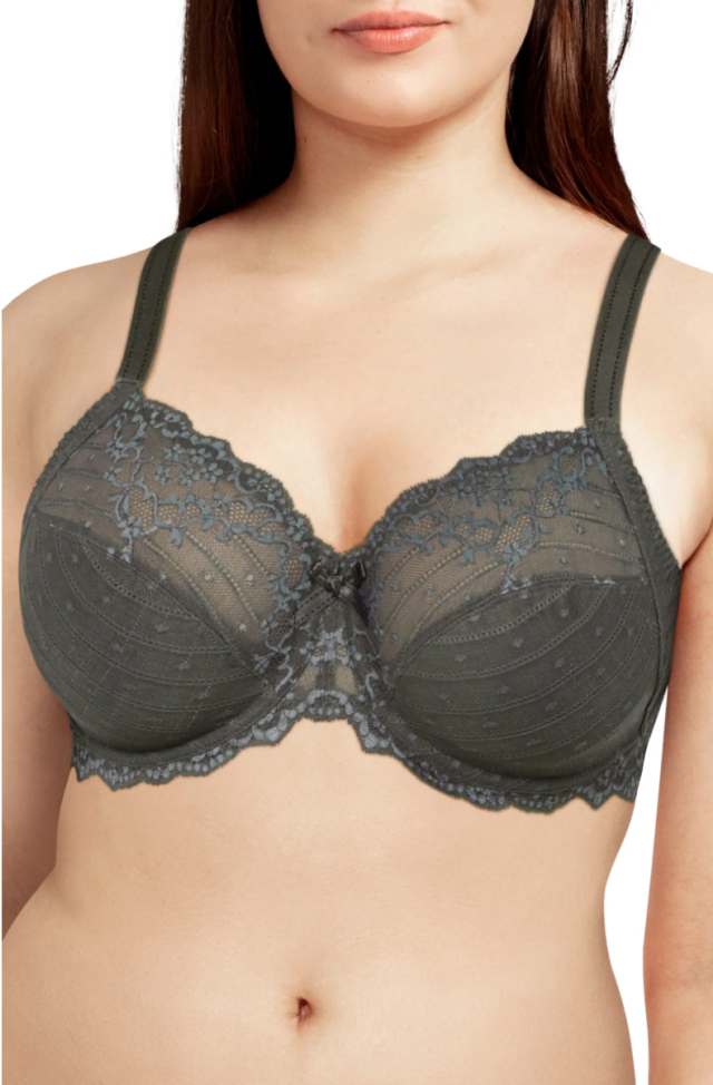 Chantelle Rive Gauche Lace Full Coverage Unlined Bra 011 BLACK buy