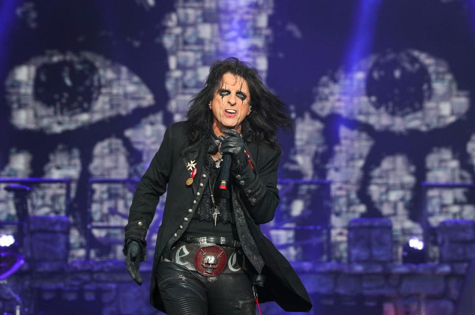 Veteran rocker Alice Cooper had an exciting and theatrical set at the 2022 Louder Than Life on Saturday. Sept. 24, 2022. Cooper will perform at the "Rock the Plaza" benefit show at the Plaza Theatre in Palm Springs, Calif., on November 11, 2022.