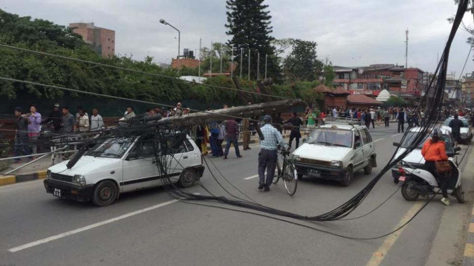 Deaths As Nepal Earthquake Destroys Buildings