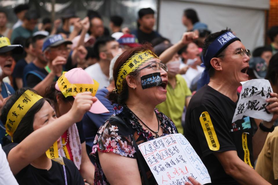 青鳥行動晚會，現場民眾。廖瑞祥攝