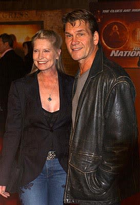 Patrick Swayze and wife Lisa at the LA premiere of Touchstone's National Treasure