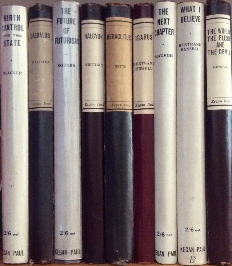 <span class="caption">Some of the books in the series.</span> <span class="attribution"><span class="source">Max Saunders</span>, <span class="license">Author provided</span></span>