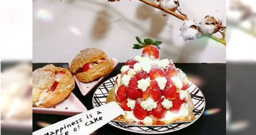 新北市新莊區知名蛋糕店「日月香蛋糕店」，其超人氣的草莓蛋糕，是許多饕客的最愛。（圖／翻攝日月香蛋糕店臉書）
