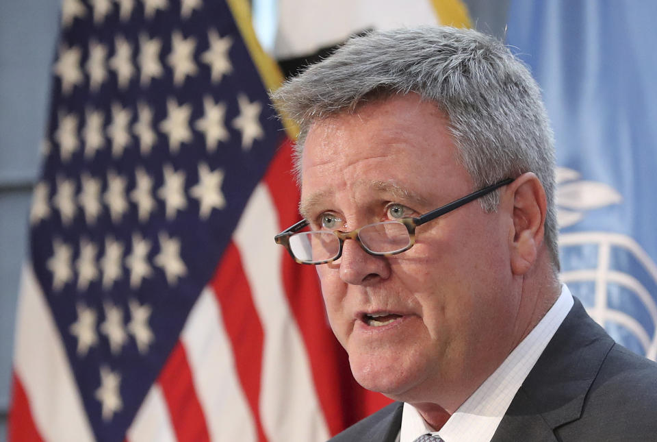 Scott Blackmun, CEO of the United States Olympic Committee. (AP Photo/Lee Jin-man)