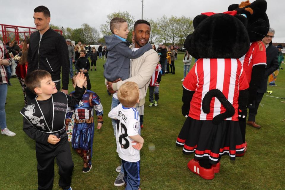 Terminally ill Bradley at his sixth birthday bash (PA)