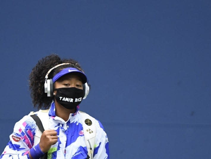 naomi osaka us open masks tamir rice