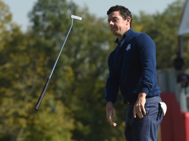 Rory McIlroy's largely untested Team Europe still trails 5-3 in points as they seek to win a fourth straight Ryder Cup