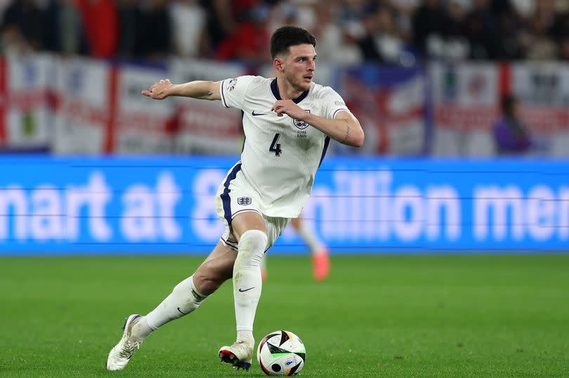 Photo shows Declan Rice of England