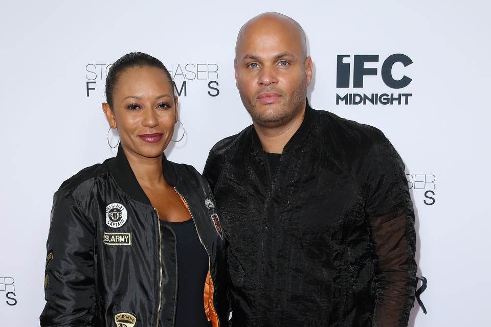 WESTWOOD, CA - JUNE 15:  Singer Mel B and husband Stephen Belafonte attend the premiere of IFC Midnight's 