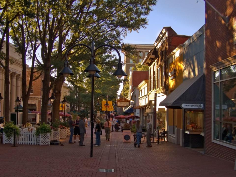 Downtown Mall in Charlottesville, Virginia